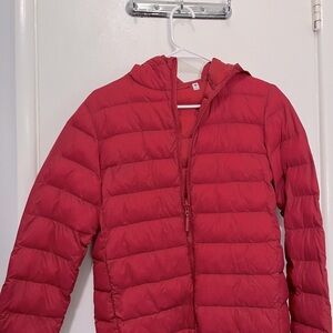 Kids Uniqlo Puffer Jacket Red Size 13